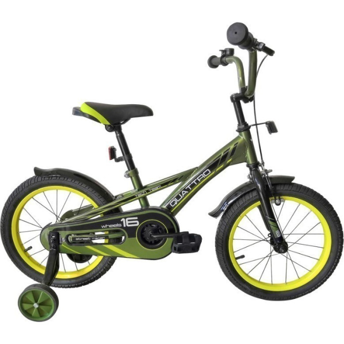 Детский велосипед TECH TEAM QUATTRO хаки 18